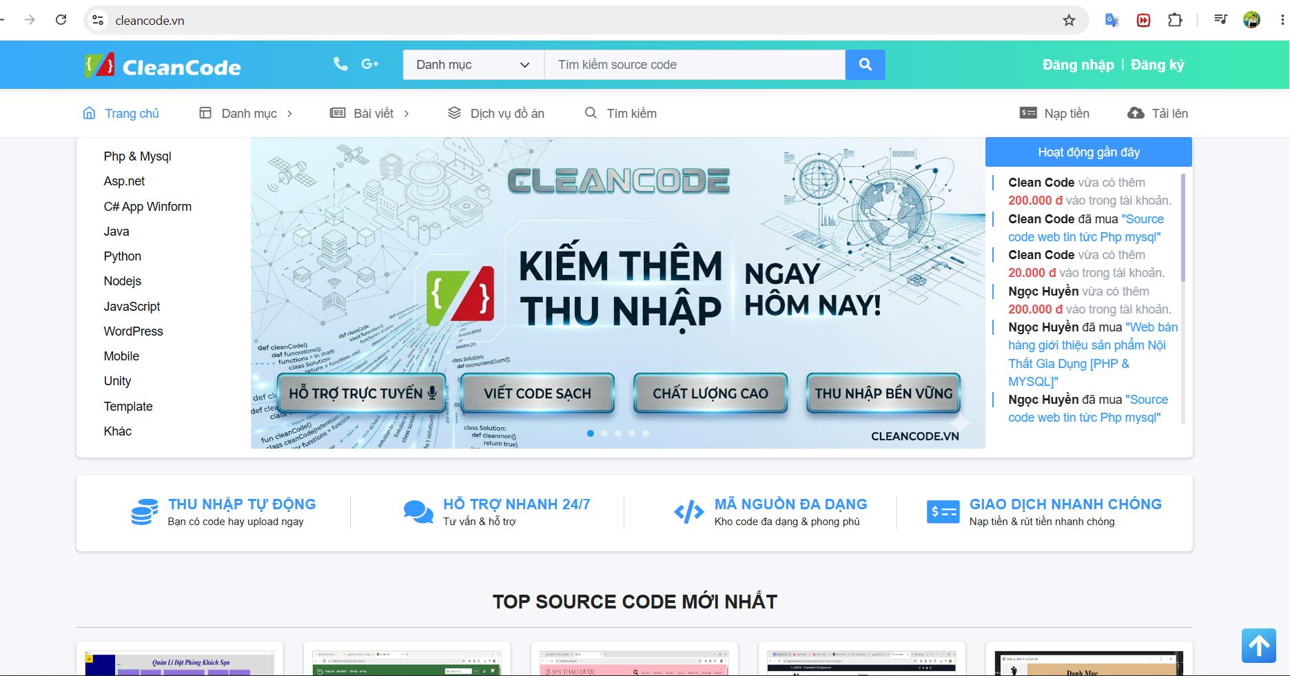 📌 Download source code đồ án CNTT chất lượng?