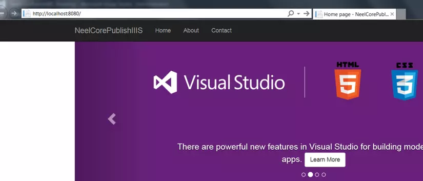 Triển khai ứng dụng, Web ASP.NET Core trên IIS