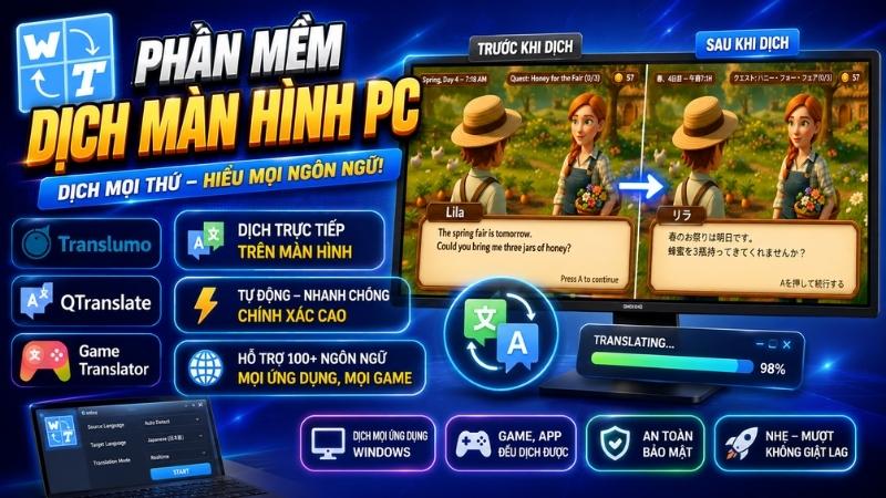 Full source code phần mềm dịch màn hình máy tính offline bằng AI