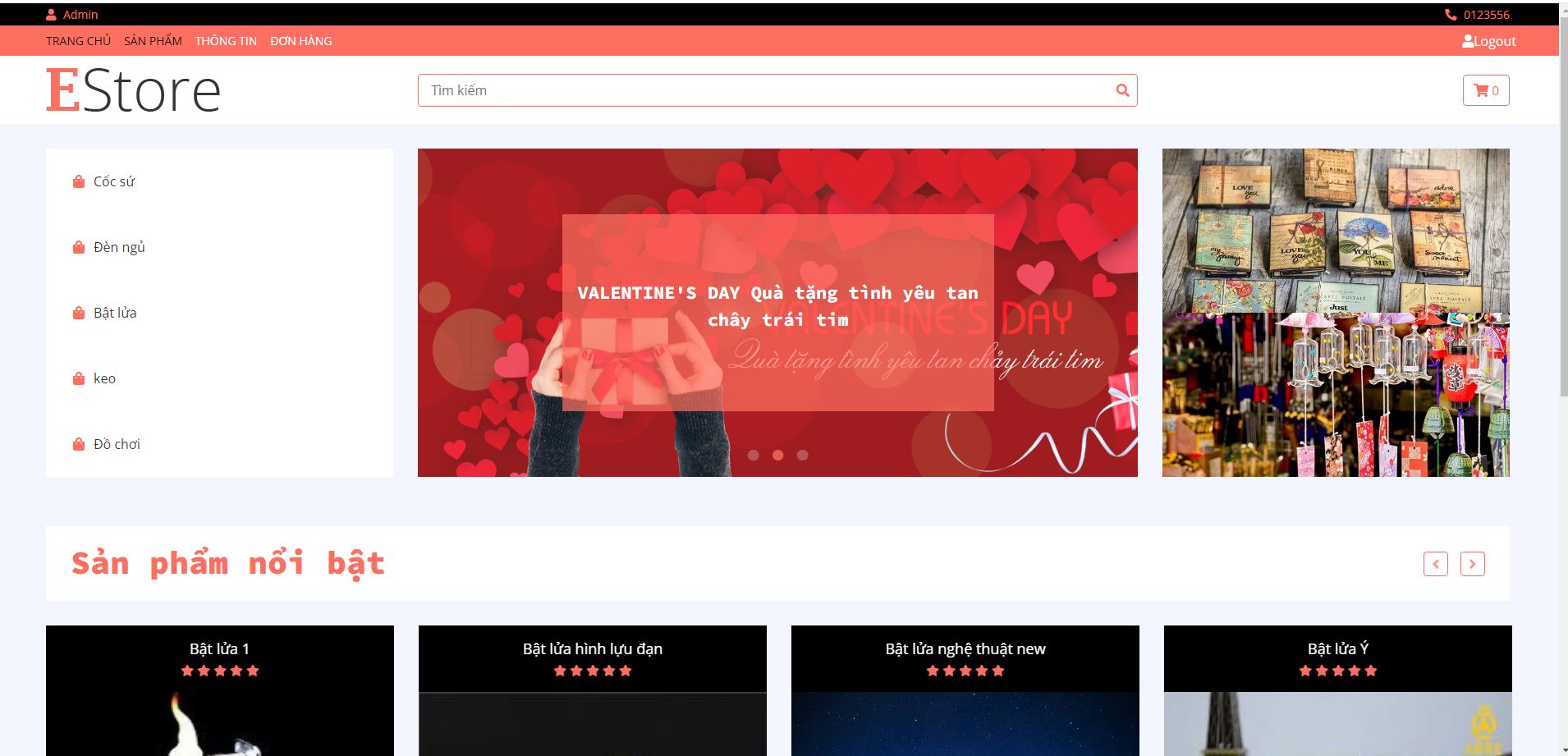 Website bán đồ quà Lưu Niệm, đồ handmade PHP & MySQL