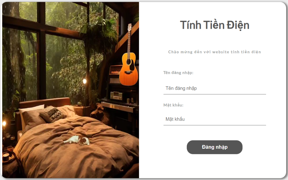Source code website quản lý hóa đơn tiền điện | Đầy đủ báo cáo