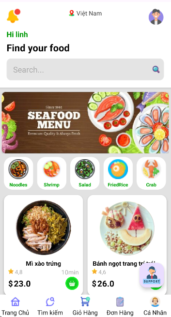 (ANDROID JAVA + SQLITE + BÁO CÁO WORD) app đặt đồ ăn droid có quản trị và người dùng, đánh giá sản phẩm sau khi mua, đặt hàng, tiến trình thực hiện đơn hàng, các chức năng. thêm, sửa, xóa