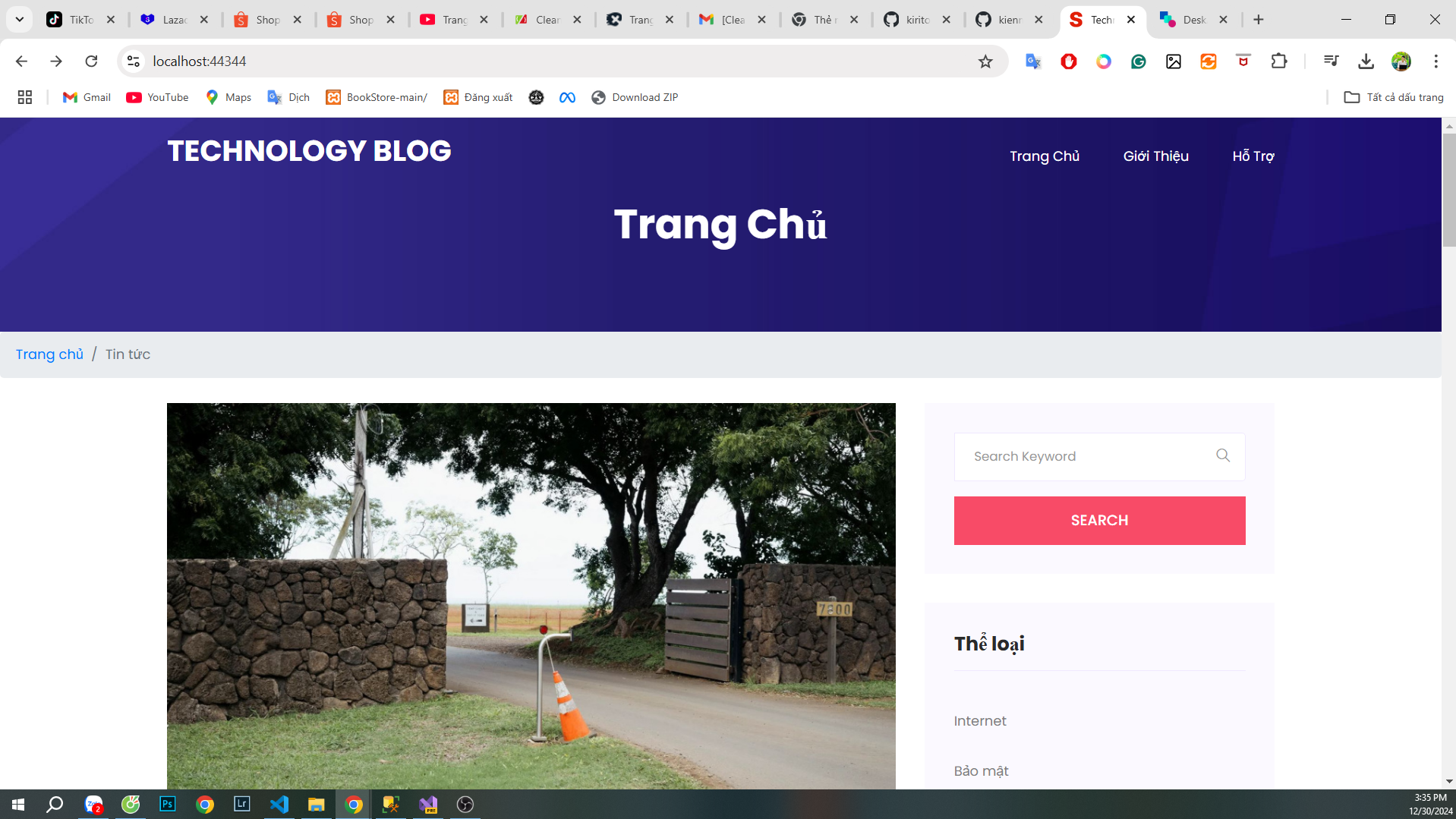 Source code web Tin tức công nghệ blog báo chí Asp.net MVC
