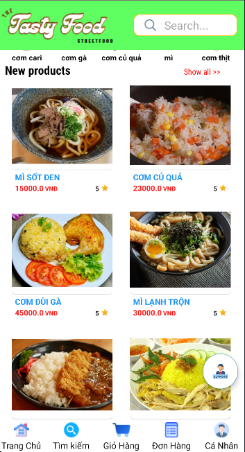 (ANDROID JAVA + SQLITE + BÁO CÁO WORD ) App đặt món ăn ngon android có đầy đủ chức năng quản trị và đặt hàng.