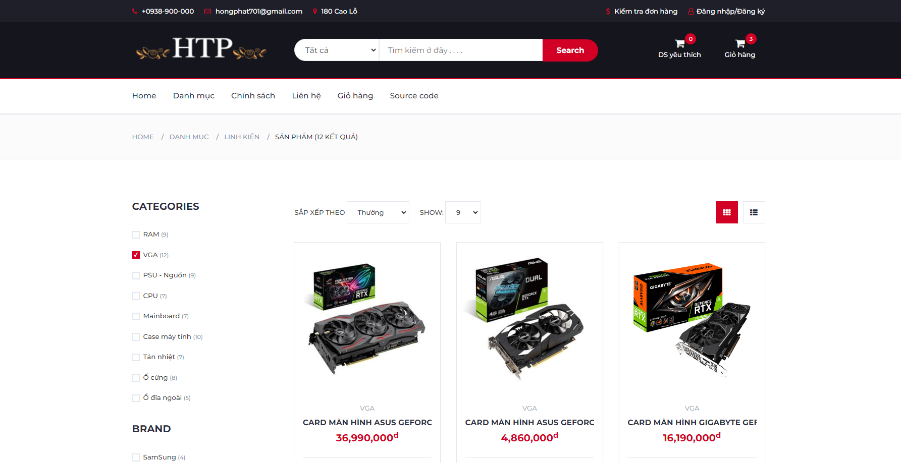 Code PHP & Mysql Website bán máy tính - đồ điện tử - linh kiện máy tính laptop