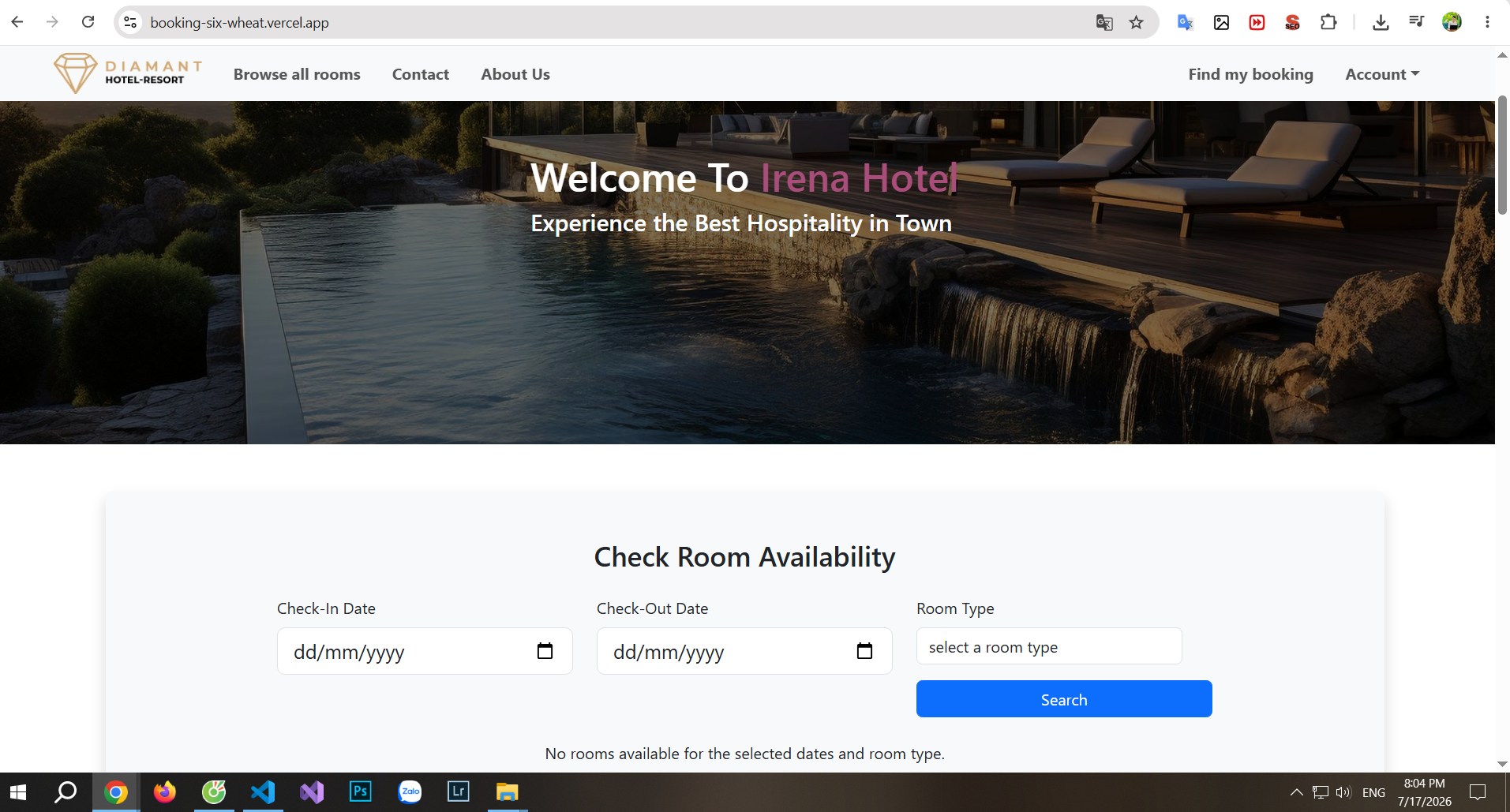 Full Source Code Web Booking bằng Java