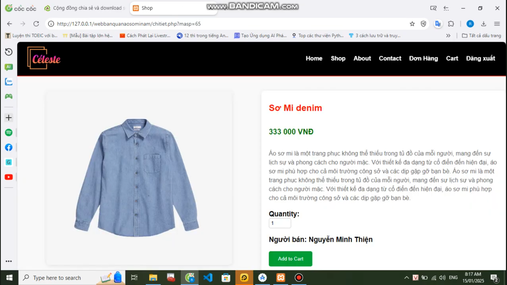 Đồ án website bán hàng quần áo thời trang bằng PHP & MYSQL đầy đủ chức năng quản trị và người dùng