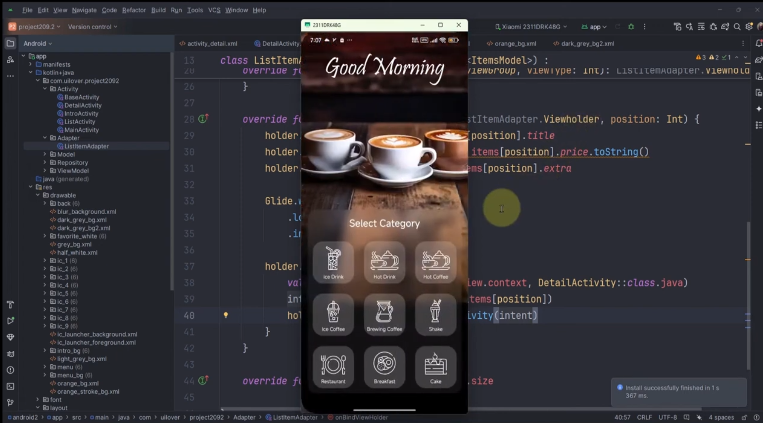 Coffee App - App có thể tùy chỉnh bán tùy loại mặt hàng mà bạn muốn