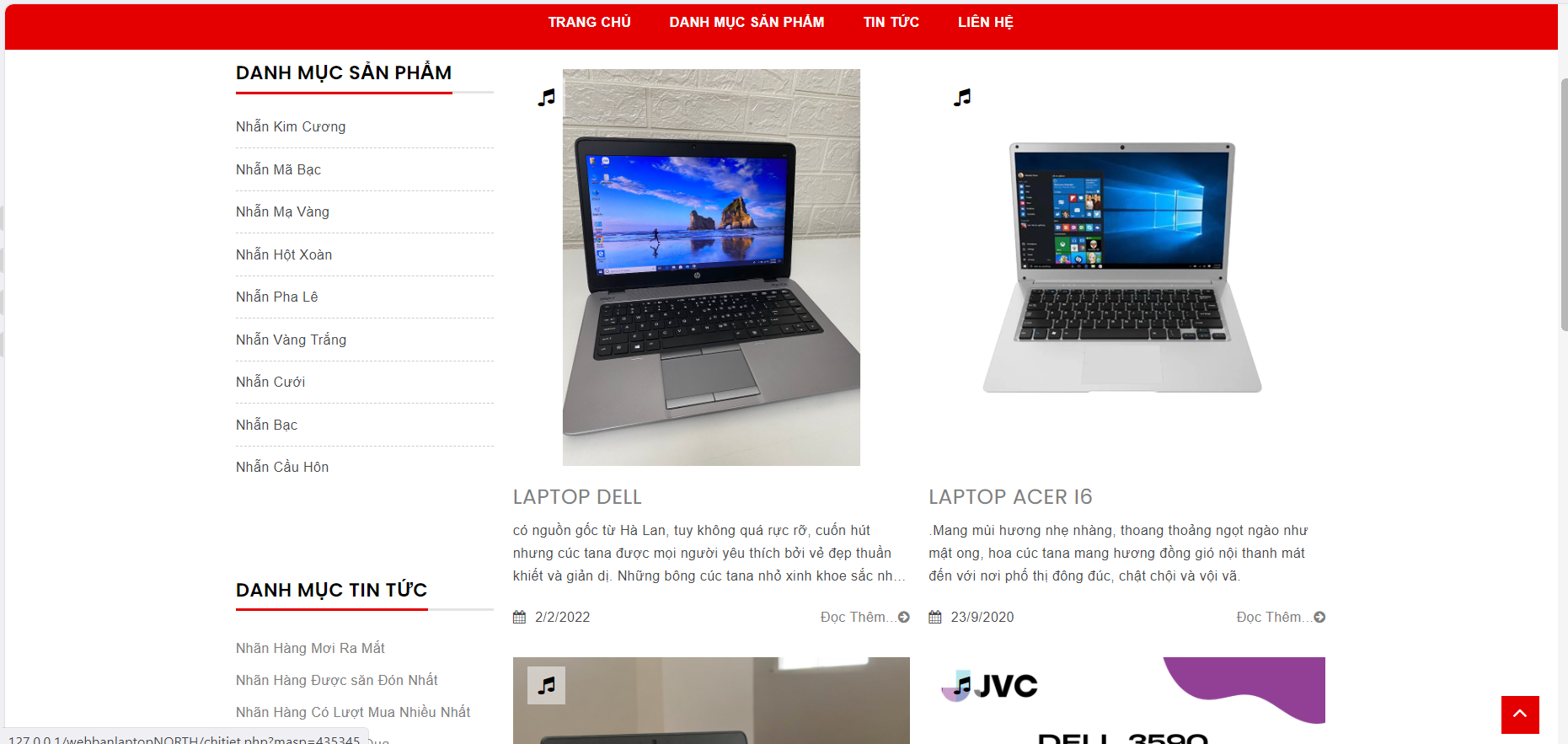 Đồ án + Báo Cáo website bán Laptop bằng PHP & MYSQL đầy đủ chức năng quản trị và người dùng (Báo cáo Word 60 trang đầy đủ 7 loại biểu đồ UML)