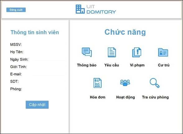 Đồ án môn học xây dựng hệ thống quản lý ký túc xá cho sinh viên viets bằng java, có word báo cáo