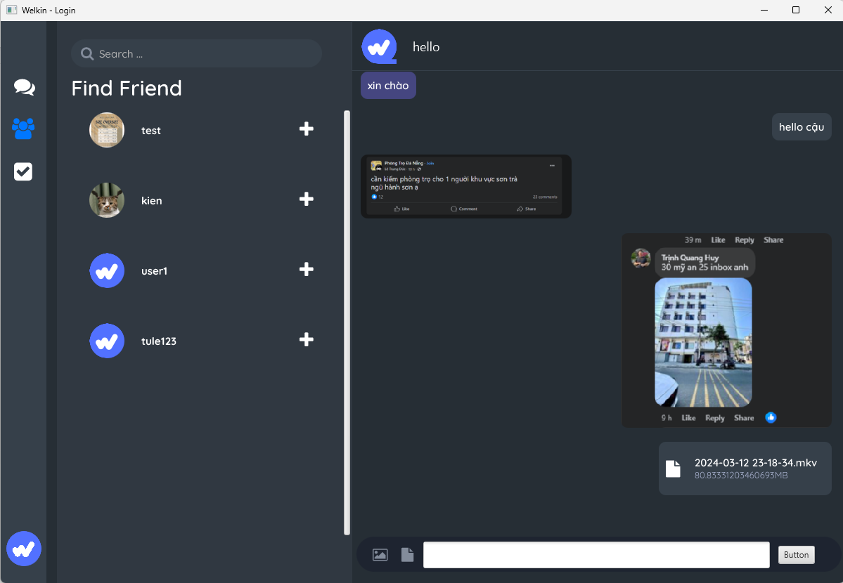 Source code đồ án app chat Java (JavaFx, SocketIO) + Báo cáo