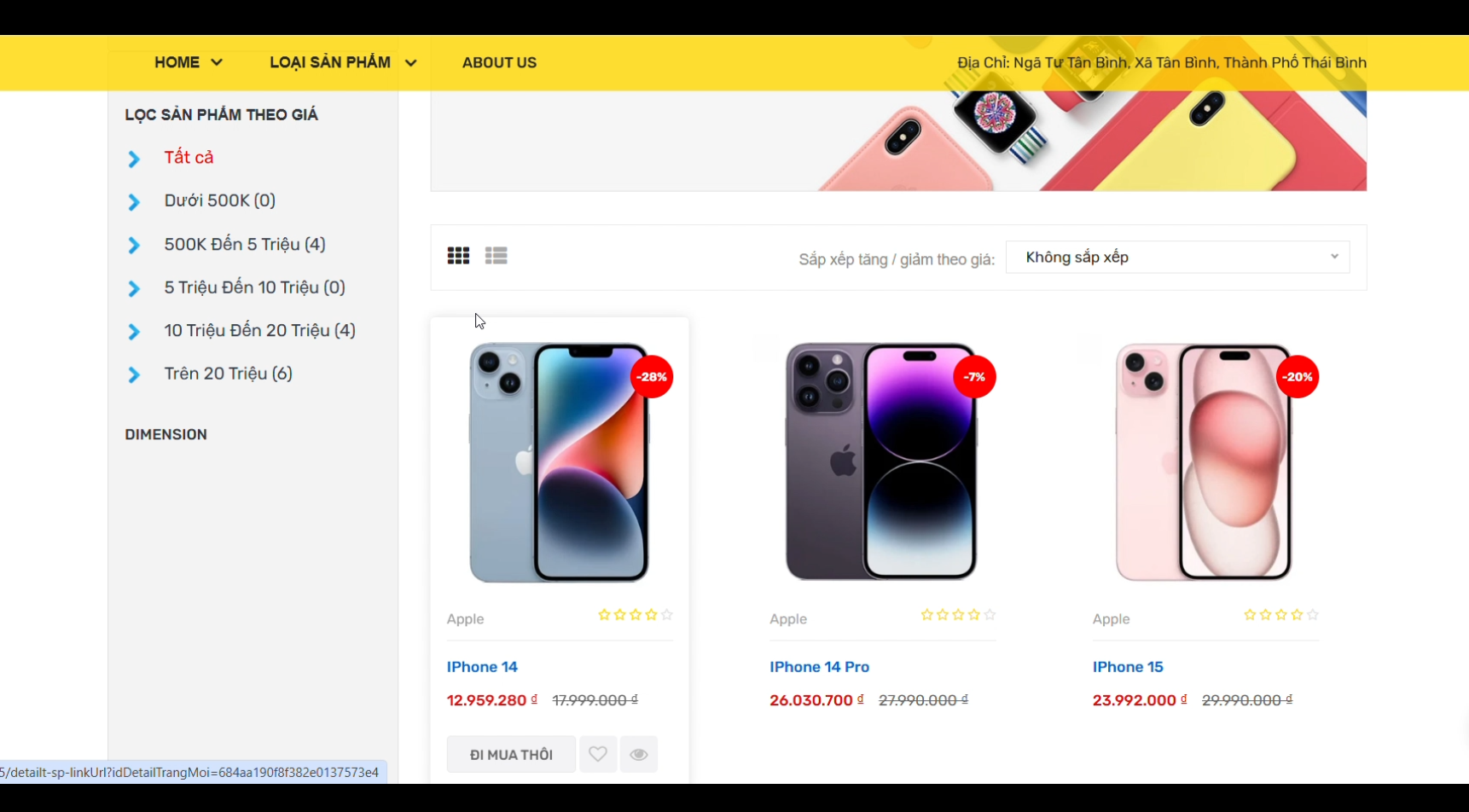 Website bán đồ điện tử