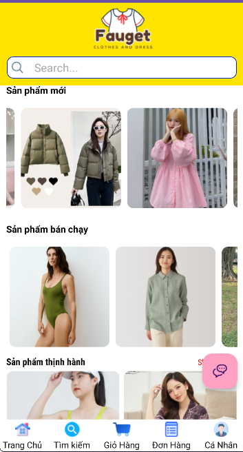 (ANDROID KOTLIN+ SQLITE +BÁO CÁO WORD) App bán hàng thời trang android kotlin có đầy đủ chức năng quản trị và đặt hàng, xem giỏ hàng ,mini chat.