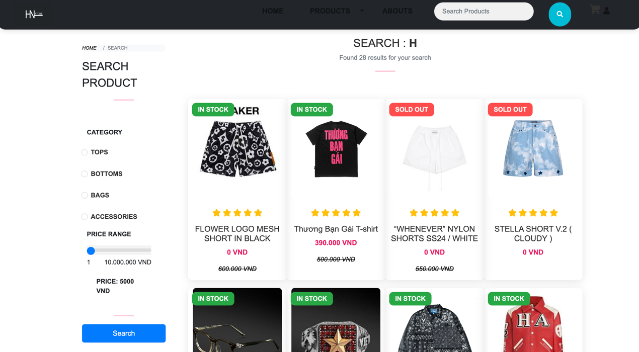 Full Source Code Đồ Án Web Bán Quần Áo Localbrand PHP + Báo Cáo Chi Tiết
