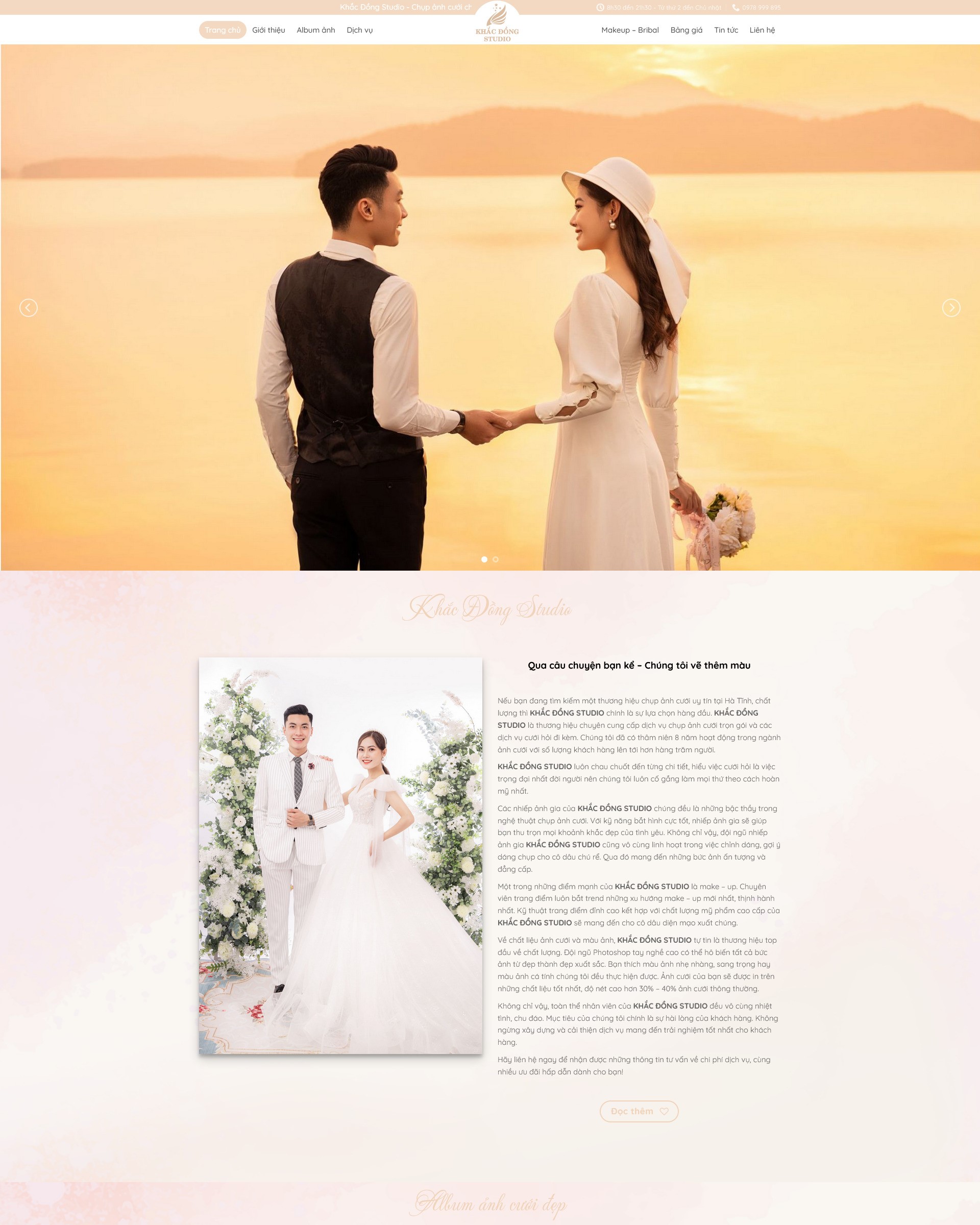 Fullcode website wordpress studio đẹp, chuẩn SEO