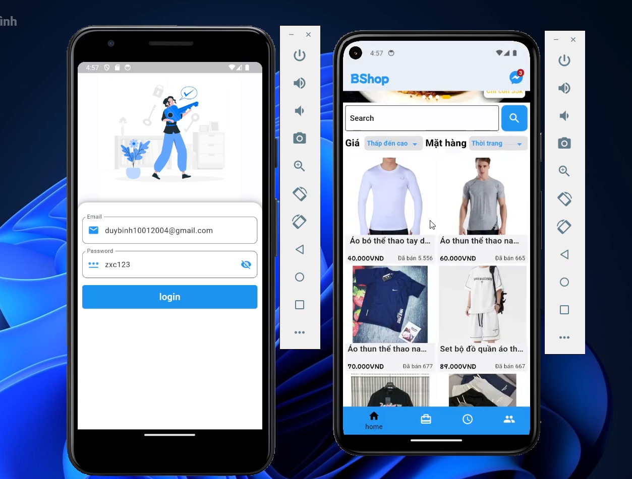 App Bán hàng(có thanh toán Vnpay và admin) Flutter x Laravel