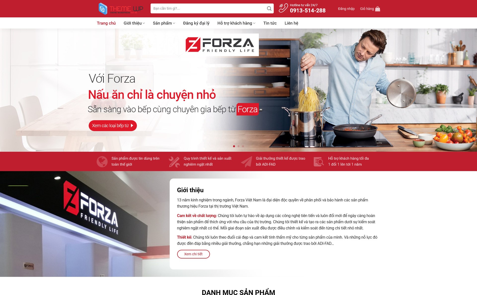 Theme wordpress website  bán bếp từ nội thất phòng bếp nội thất gia đình nội thất hiện đại