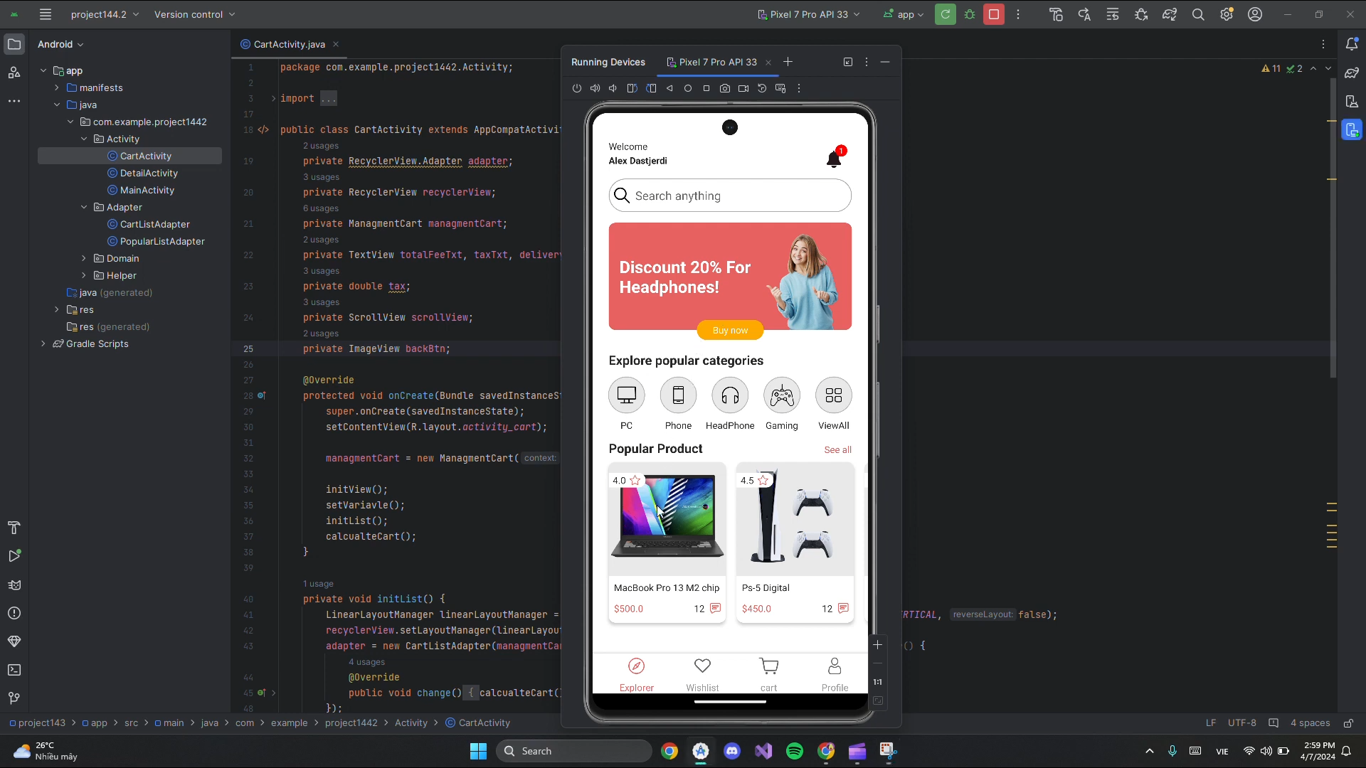 Đồ án Android - Online Shop App Công Nghệ bán điện thoại laptop - JAVA