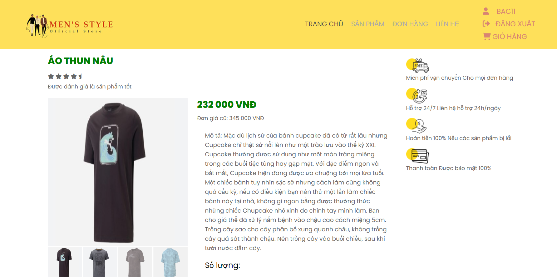 Đồ án + Báo Cáo website bán quần áo bằng PHP & MYSQL đầy đủ chức năng quản trị và người dùng: giỏ hàng, đặt hàng, thanh toán, thêm, sửa, xóa sản phẩm (kèm báo cáo WORD 60 trang đủ 7 loại UML)