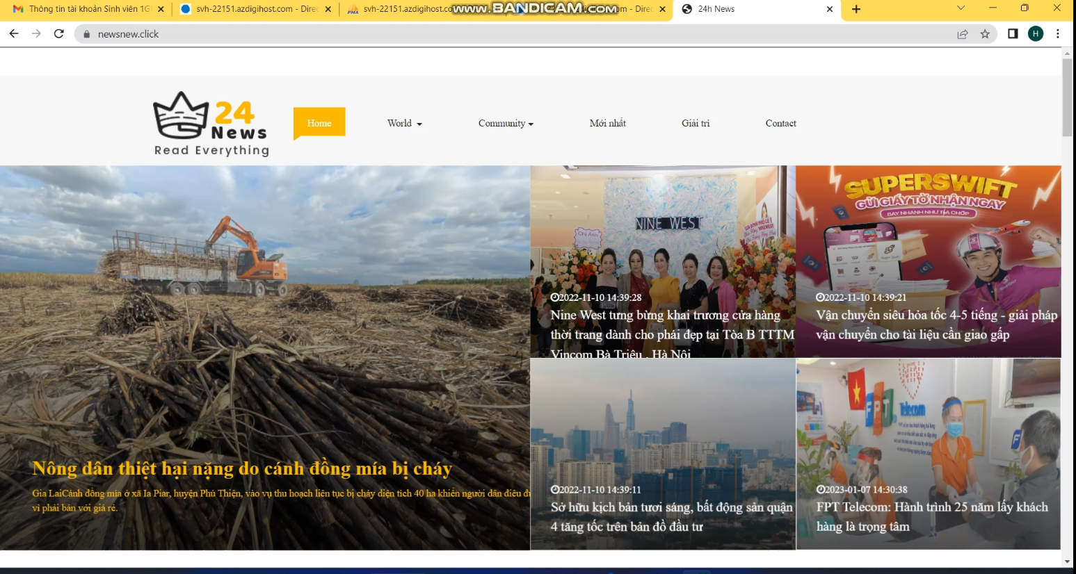Chia sẻ Source code Web Tin Tức với giao diện đẹp, responsive trên mọi thiết bị, tự động cập nhật tin tức bài viết mới từ trang web vnexpress