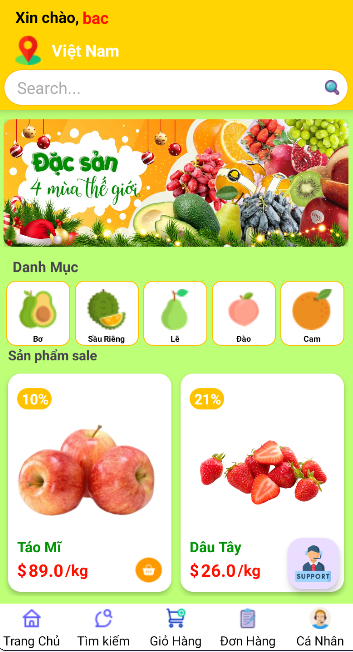 (ANDROID JAVA + SQLITE + BÁO CÁO WORD) App bán trái cây android có quản trị và người dùng, đánh giá sản phẩm sau khi mua, đặt hàng, tiến trình thực hiện đơn hàng, các chức năng. thêm, sửa, xóa
