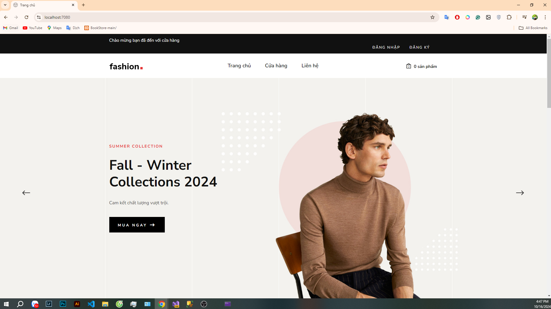 Full code Web bán hàng thời trang