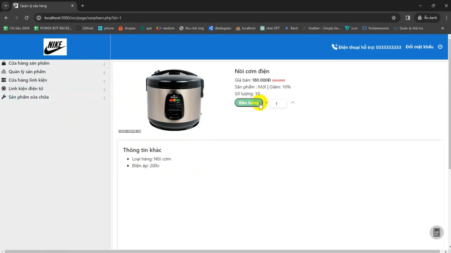 Website bán hàng điện tử-Hỗ trợ nhiều chức năng