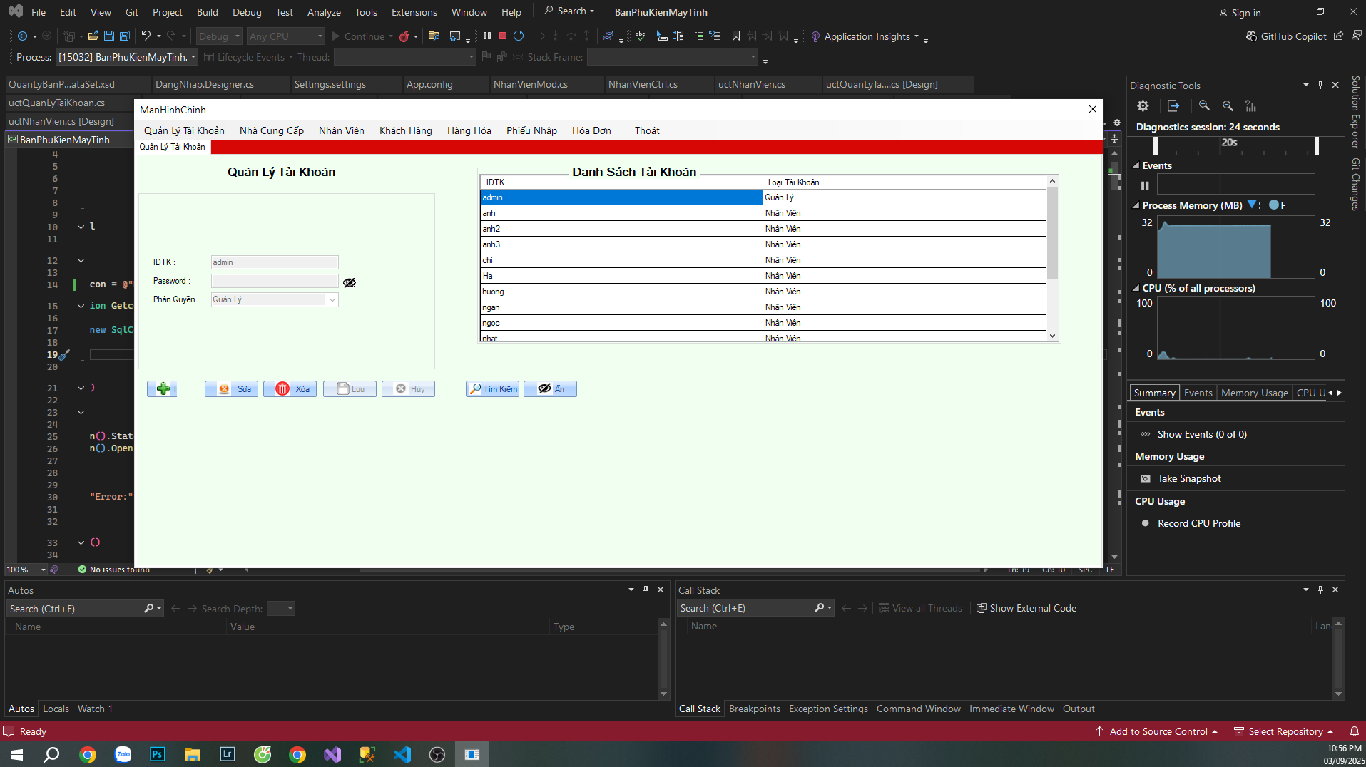 Source code app winform quản lý bán hàng linh kiện máy tính C#
