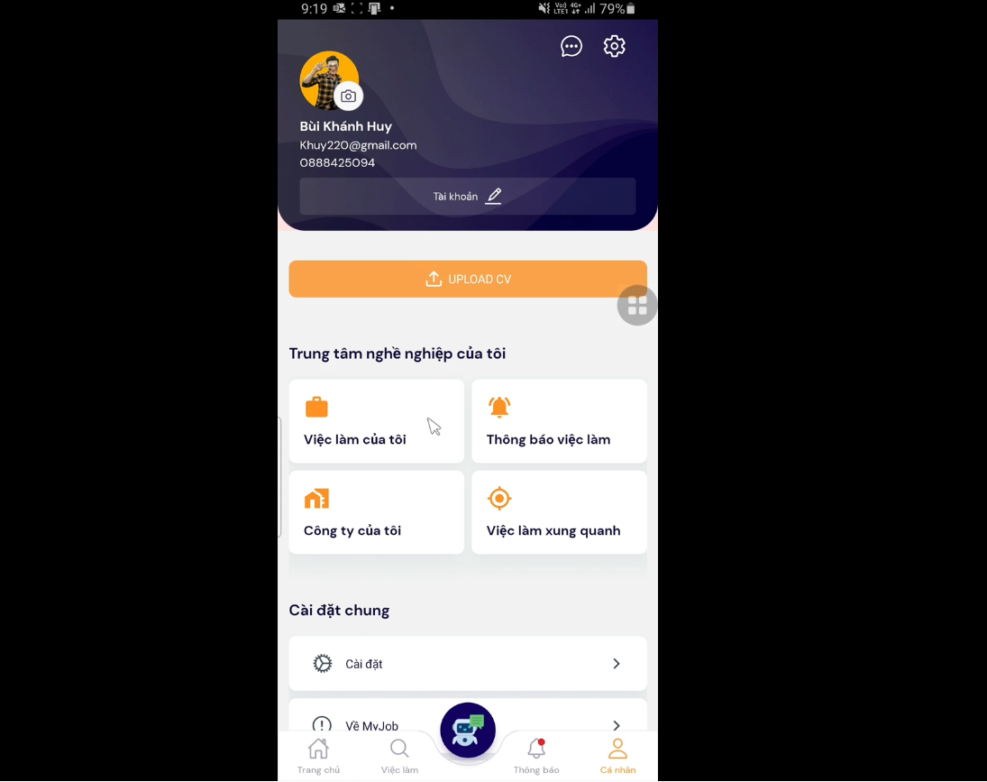 Đồ án App tuyển dụng và Tìm Kiếm Việc Làm sử dụng React Native