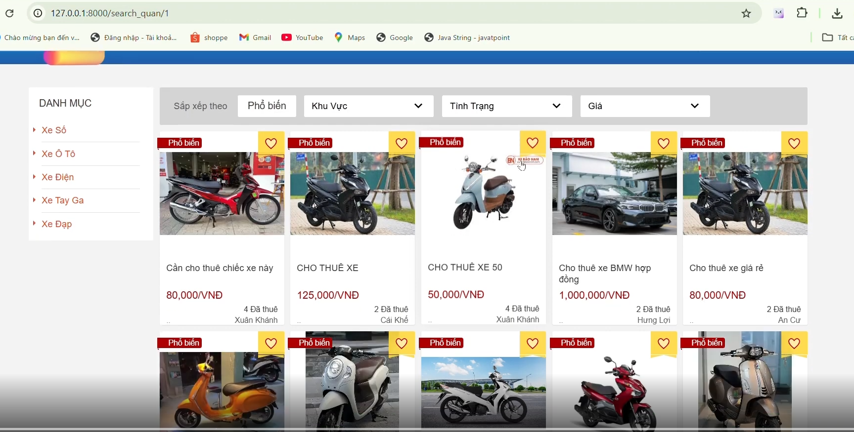 Source code website cho thuê xe dịch vụ thuê xe php mysql đồ án website thuê xe có chức năng chat