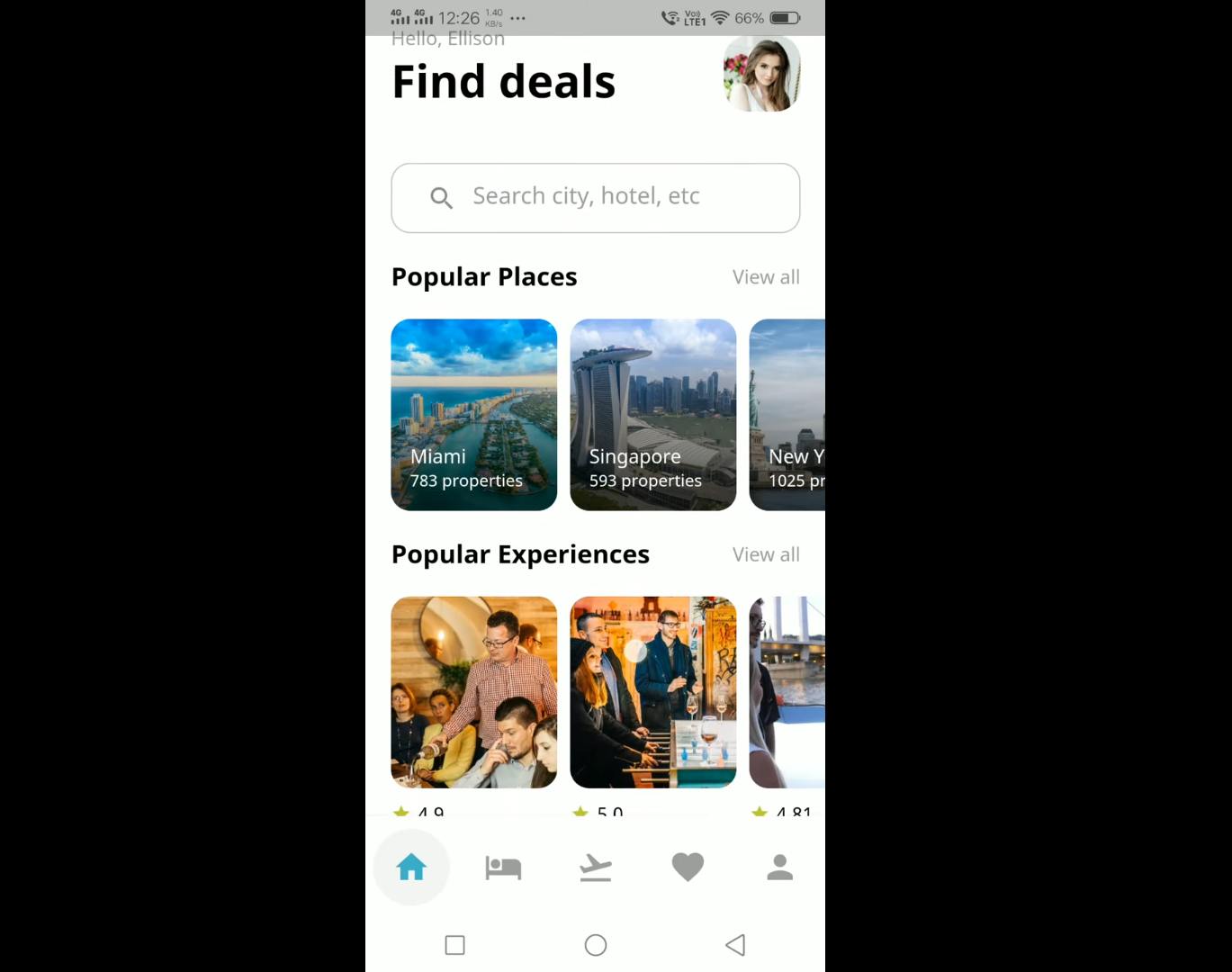 Flutter Hotel Booking and Tour Travel App Template | TravelPro - mẫu ứng dụng du lịch và khách sạn Flutter