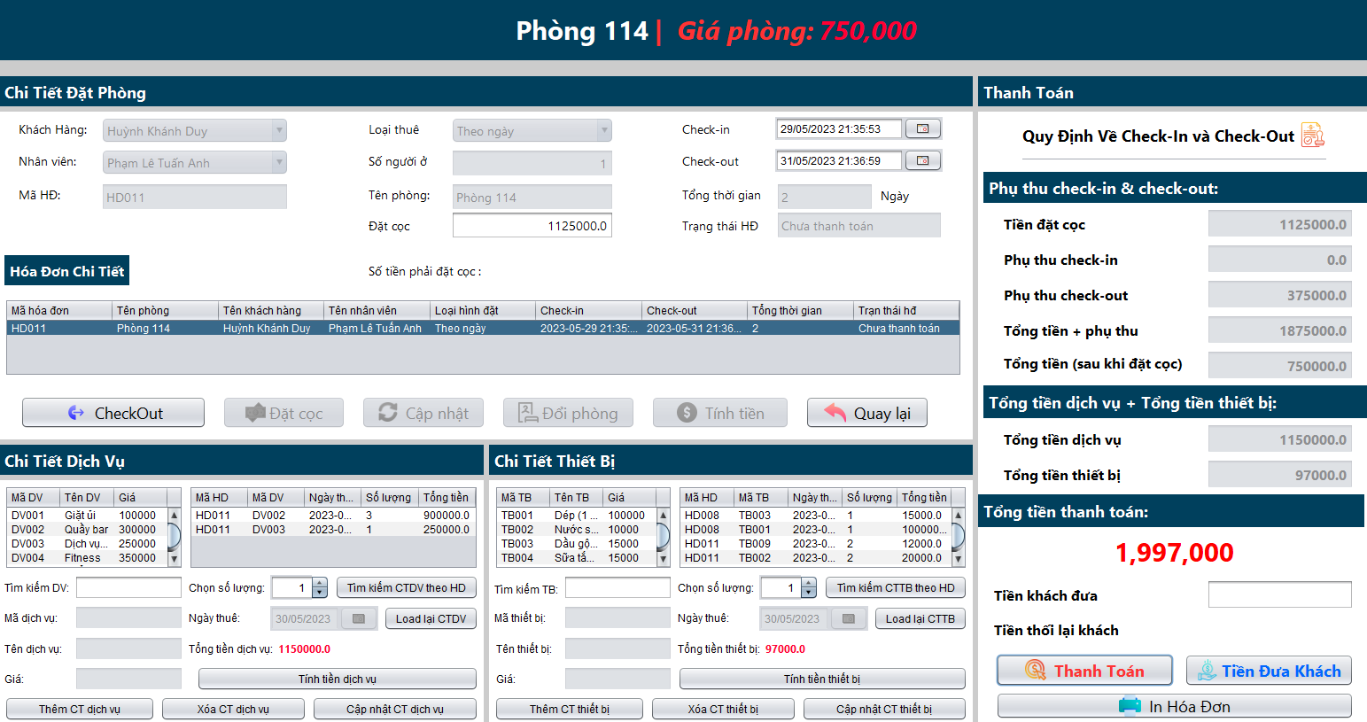 Full Source + Báo cáo | Phần Mềm Quản Lý Khách Sạn | Java Swing + SQLServer