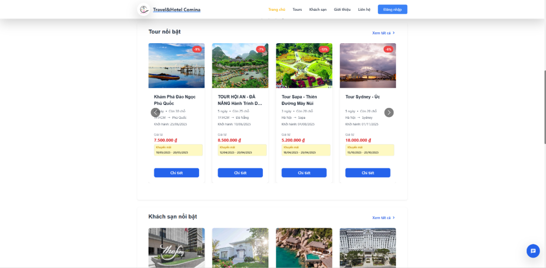 Full source code website bán tour,hotel và vé máy bay ,quản lý tour hotel và chuyến bay. đầy đủ bản vẽ erd, báo cáo word chi tiết từng giai đoạn