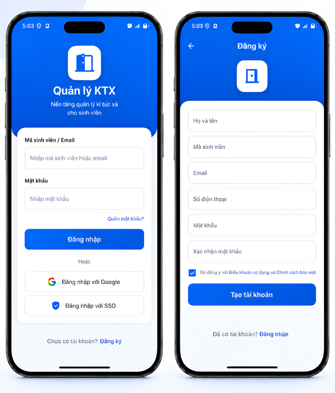 Hệ thống quản lý ký túc xá sinh viên bằng Android, có word, powpoint