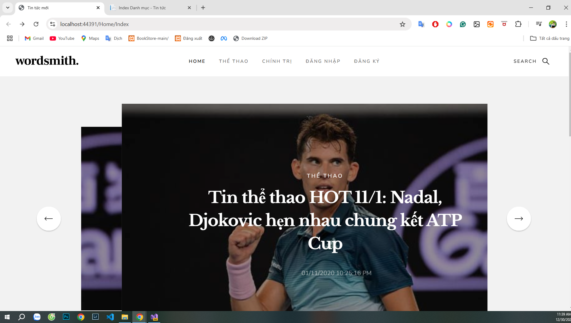 full code web quản lý tin tức báo chí Asp.net MVC