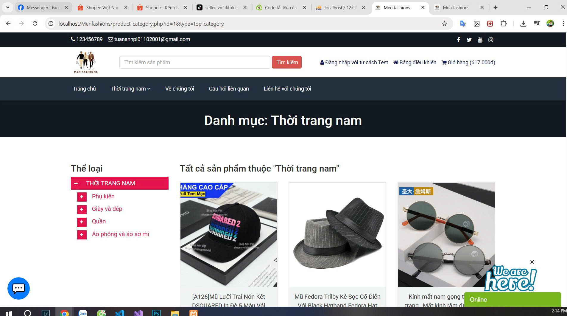 Share code webiste bán quần áo PHP MYSQL | Phần mềm quản lý shop quần áo thời trang quần áo nam nữ | Source code web bán quần áo thời trang chat online phân quyền chi tiết có biến thể sản phẩm