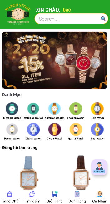(ANDROID JAVA + SQLITE + BÁO CÁO WORD) App bán đồng hồ đeo tay android có quản trị và người dùng, đánh giá sản phẩm sau khi mua, đặt hàng, tiến trình thực hiện đơn hàng, các chức năng thêm, sửa, xóa