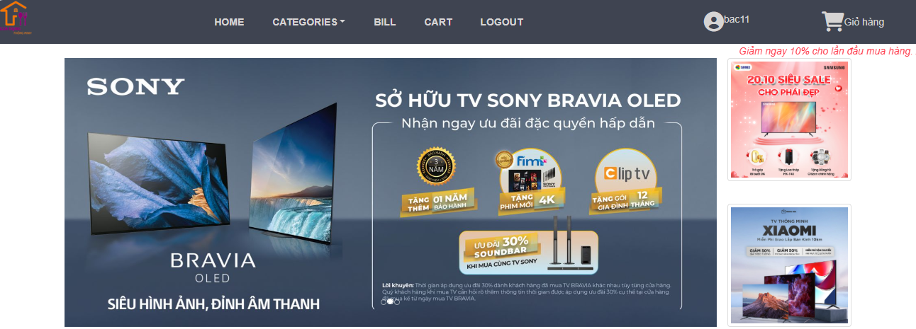 Đồ án + Báo Cáo website shop bán Ti Vi bằng PHP & MYSQL đầy đủ chức năng quản trị và người dùng: giỏ hàng, đặt hàng (kèm báo cáo WORD 60 trang đủ 7 loại UML)