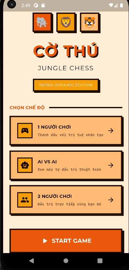 full sourch code Cờ Thú  dùng thuật toán minimax cắt tỉa alpha beta) và kiến trúc alphazero (phù hợp làm luận và nghiện cứu môn ai)